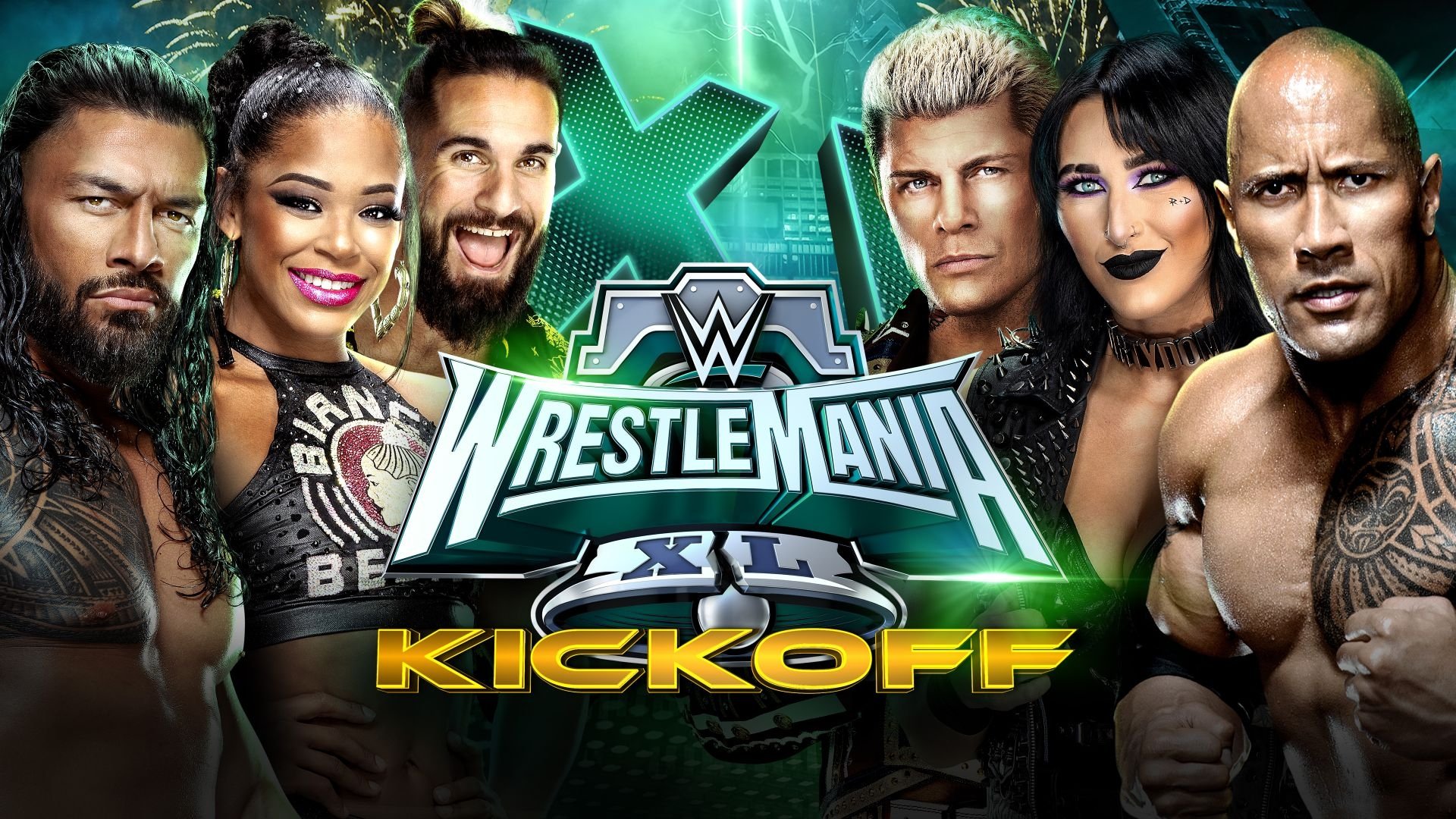 WWE WrestleMania XL Kickoff Press Event Background