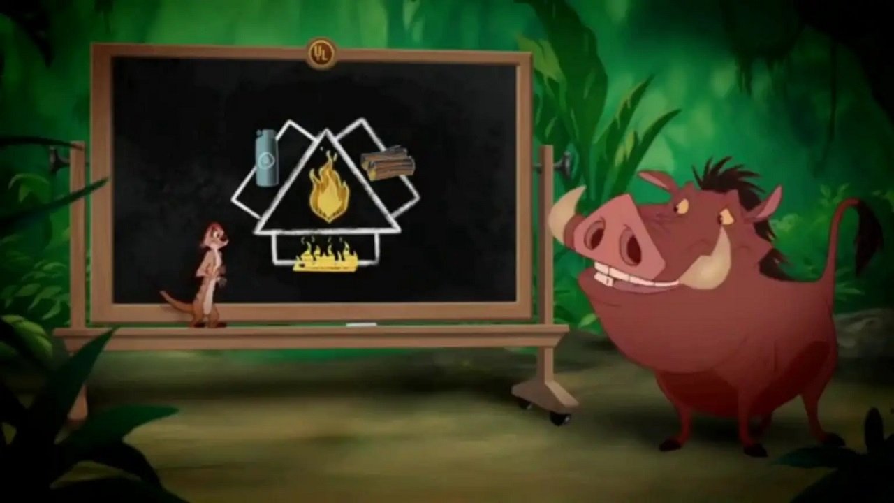 Wild About Safety with Timon and Pumbaa Background