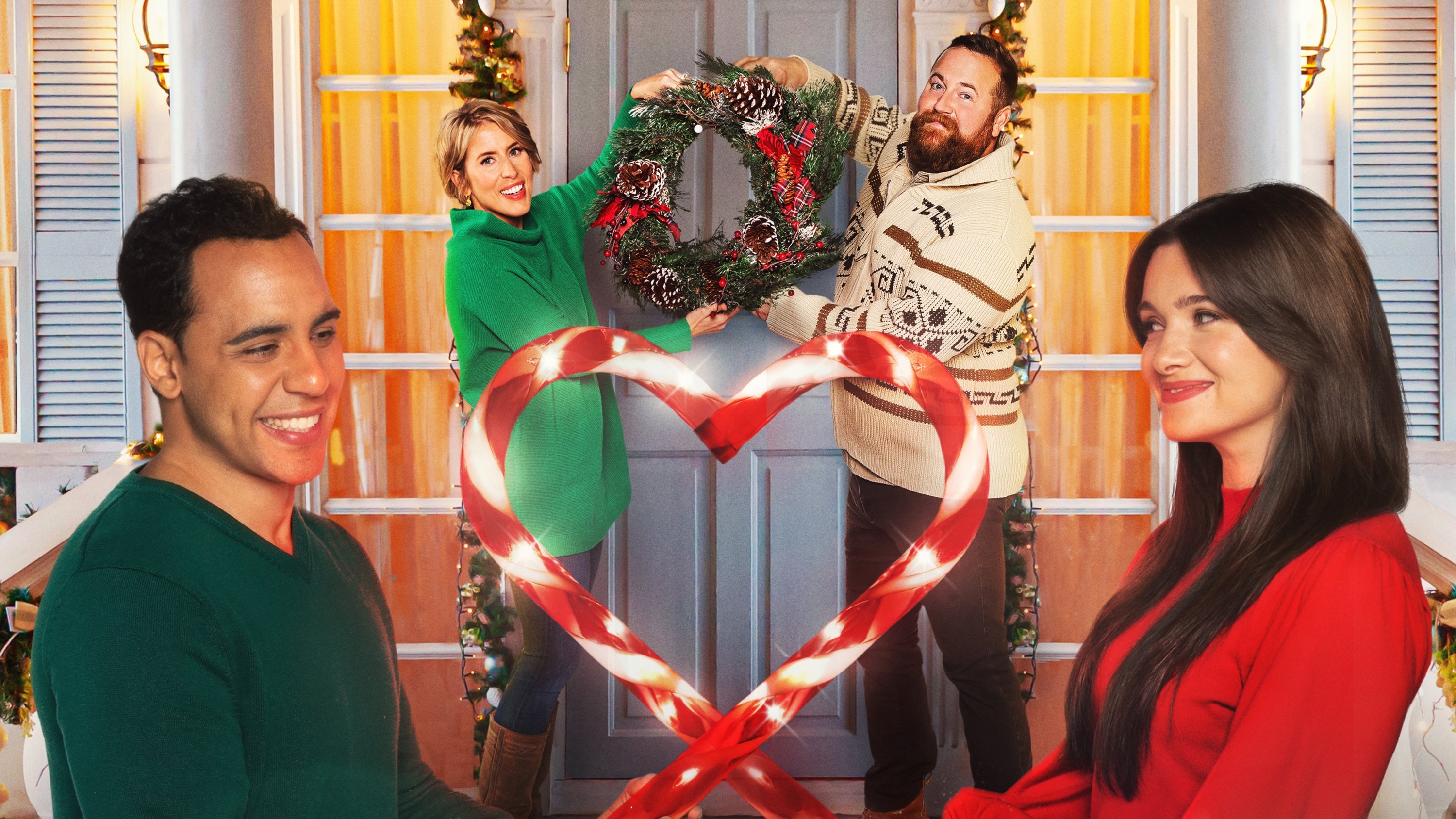 A Christmas Open House Background