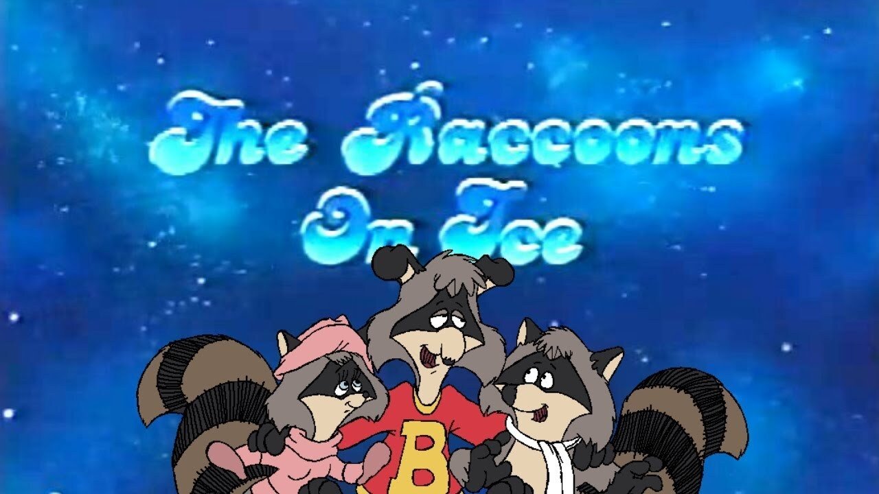 The Raccoons on Ice Background