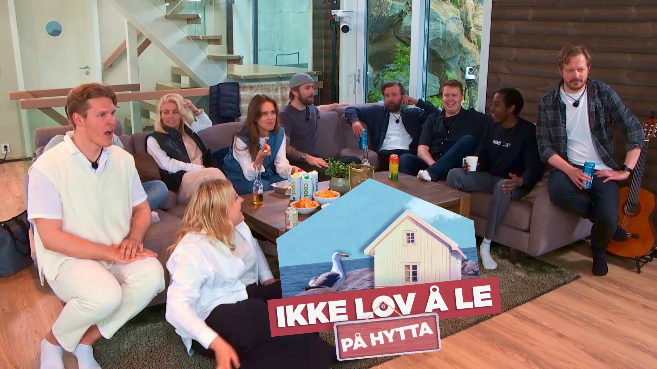 Ikke lov å le på hytta Background