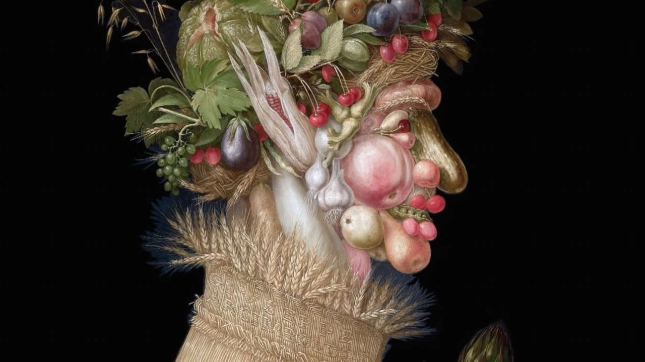 Arcimboldo - Portrait Of An Audacious Man Background