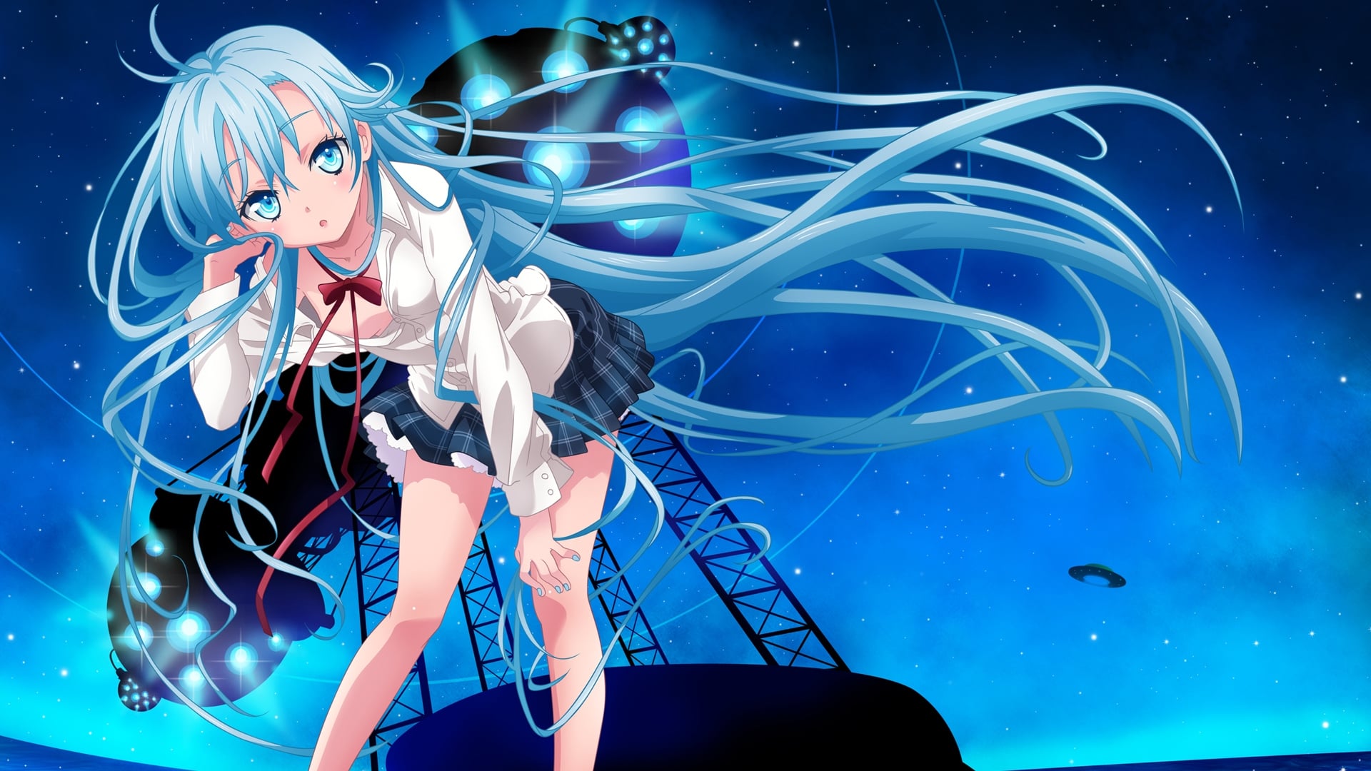Ground Control to Psychoelectric Girl Background