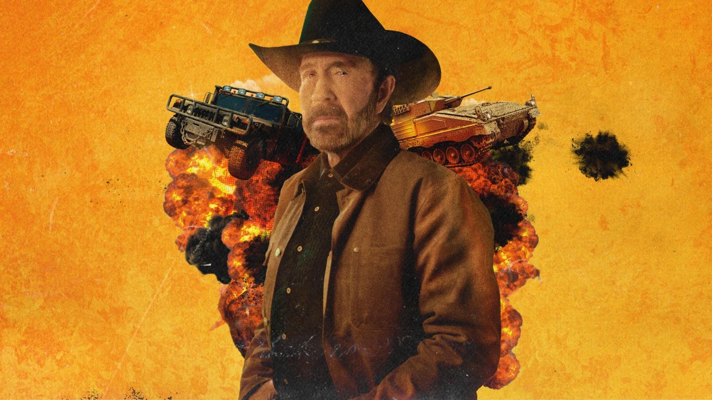 Chuck Norris's Epic Guide to Military Vehicles Background