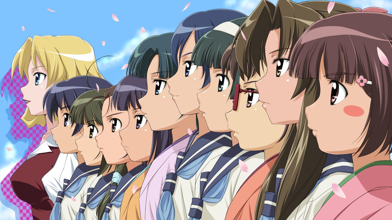 Taisho Baseball Girls Background