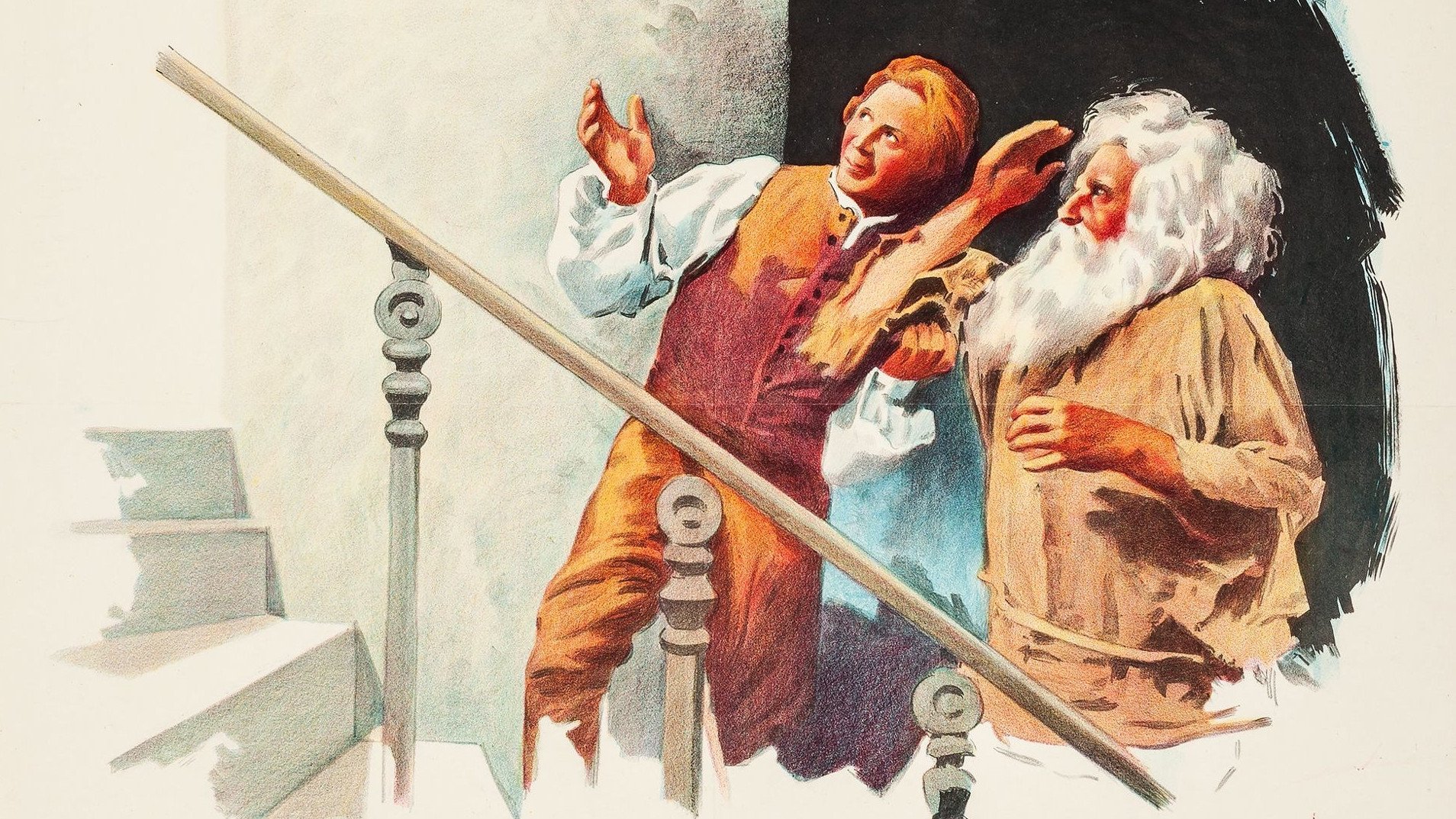 Stairway to Light Background