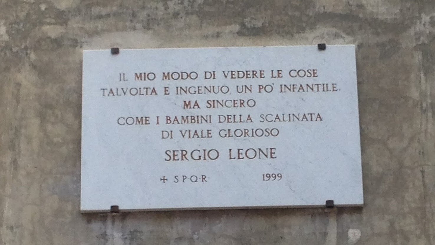 Sergio Leone: The Way I See Things Background