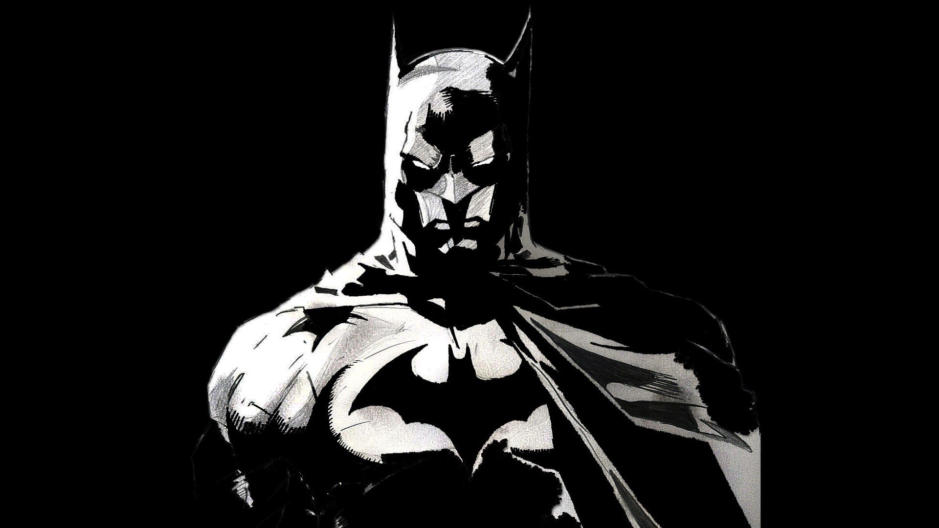 Batman: Black and White Motion Comics Background