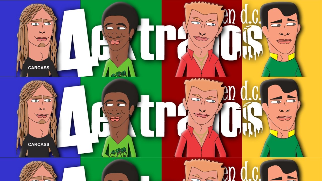 4 EXTRAÑOS EN DC Background