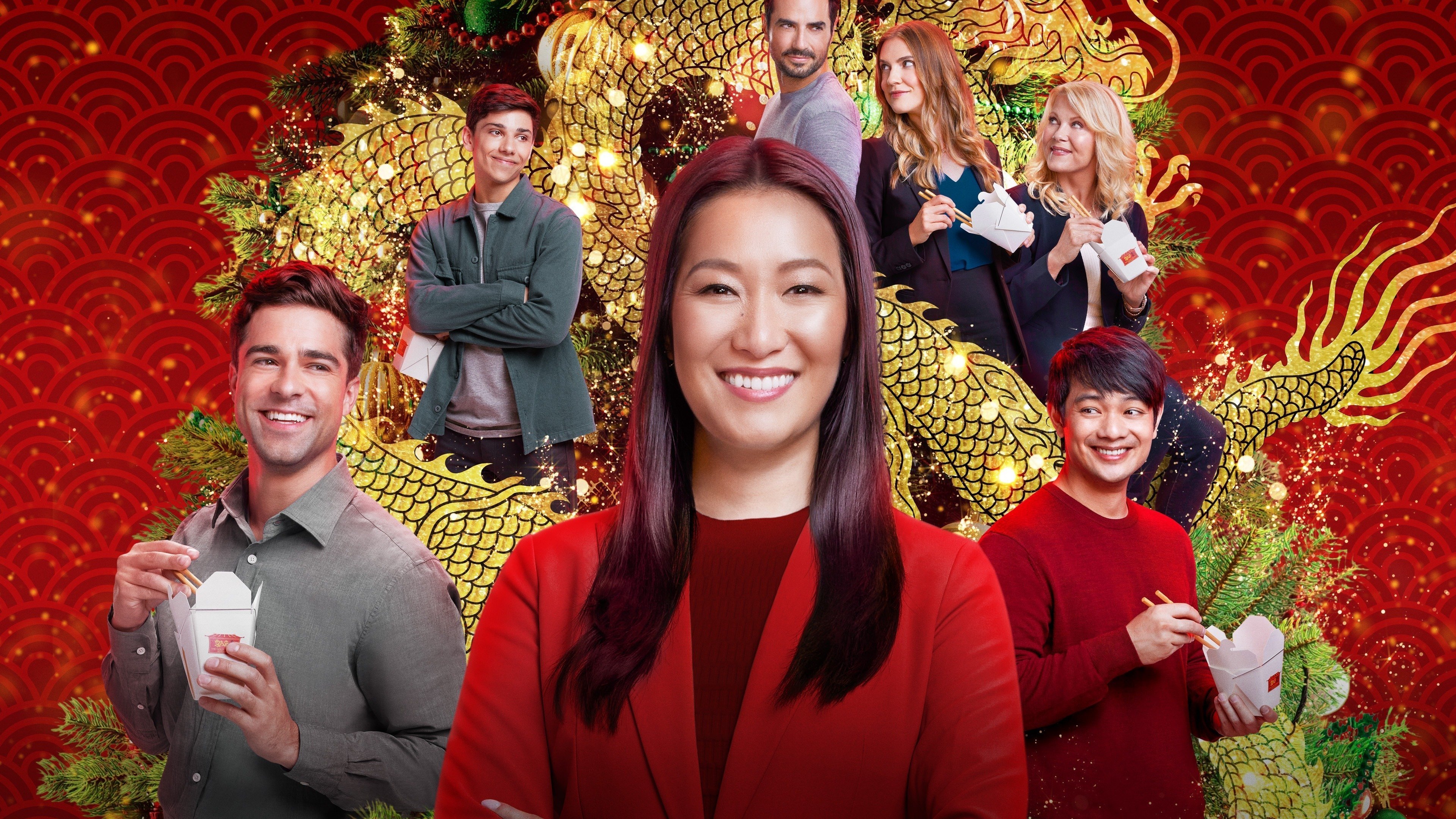 Christmas at the Golden Dragon Background