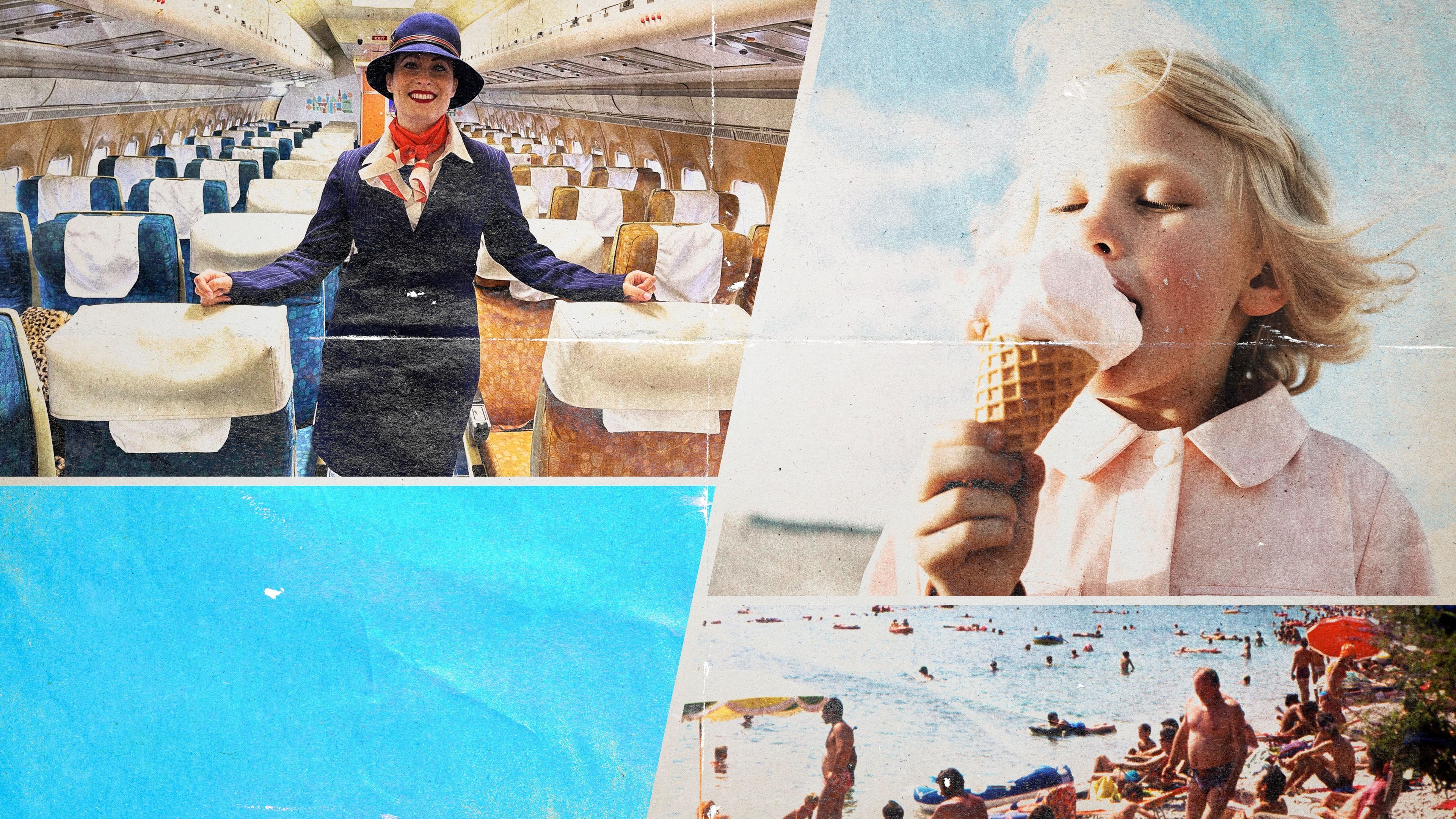 Holidaying in the 70s: Wish You Were Here Background