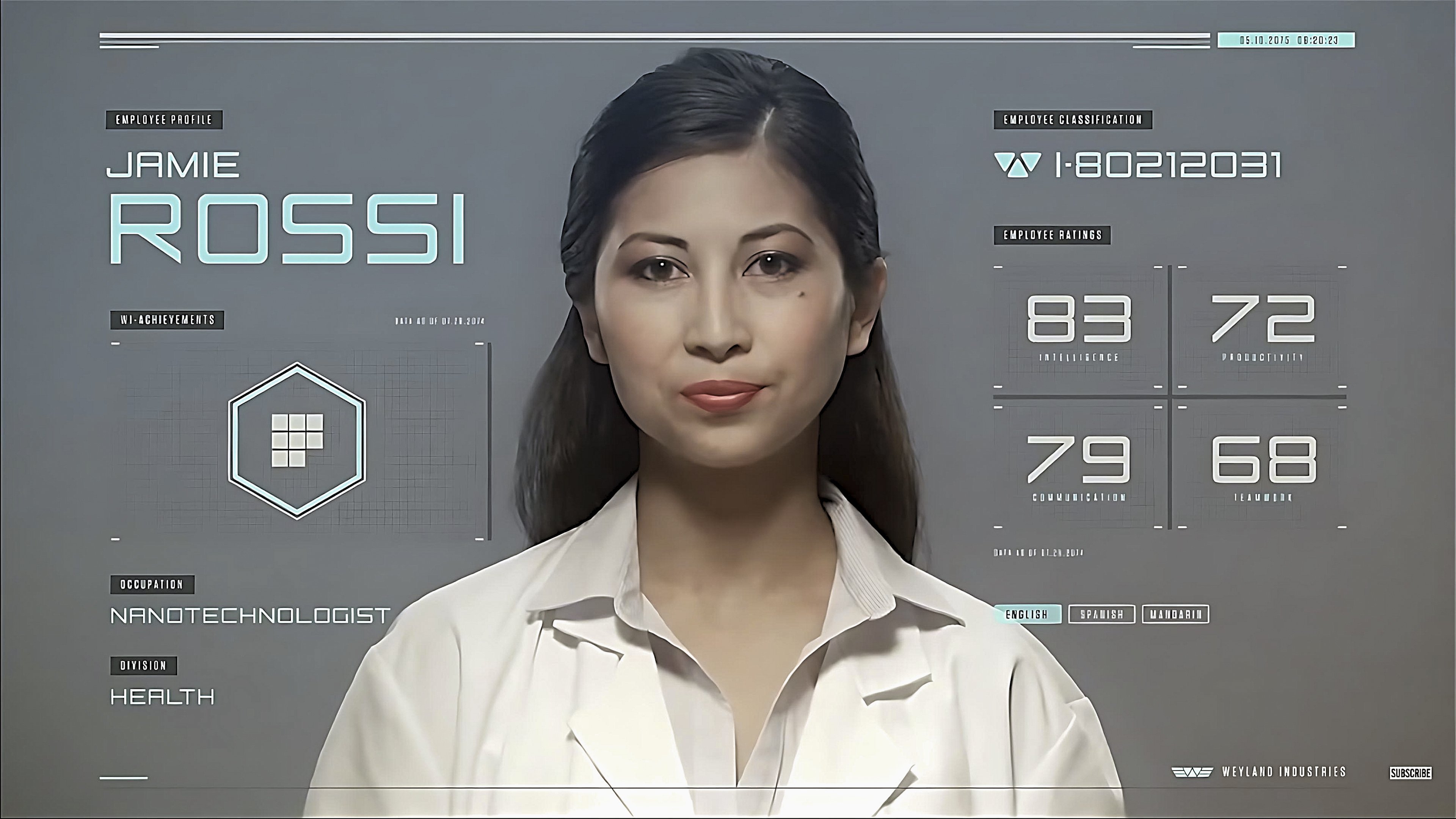 Prometheus: Weyland Industries Testimonial Background