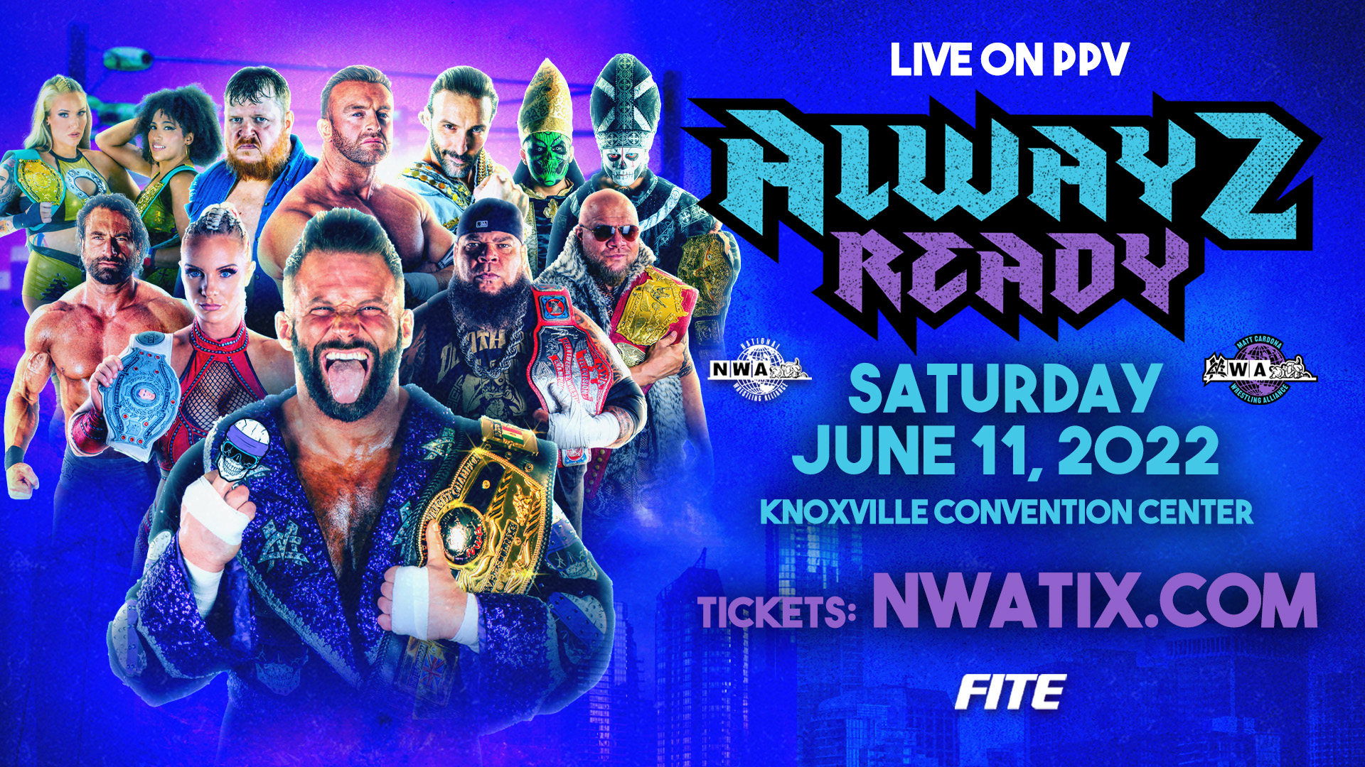 NWA Alwayz Ready Background
