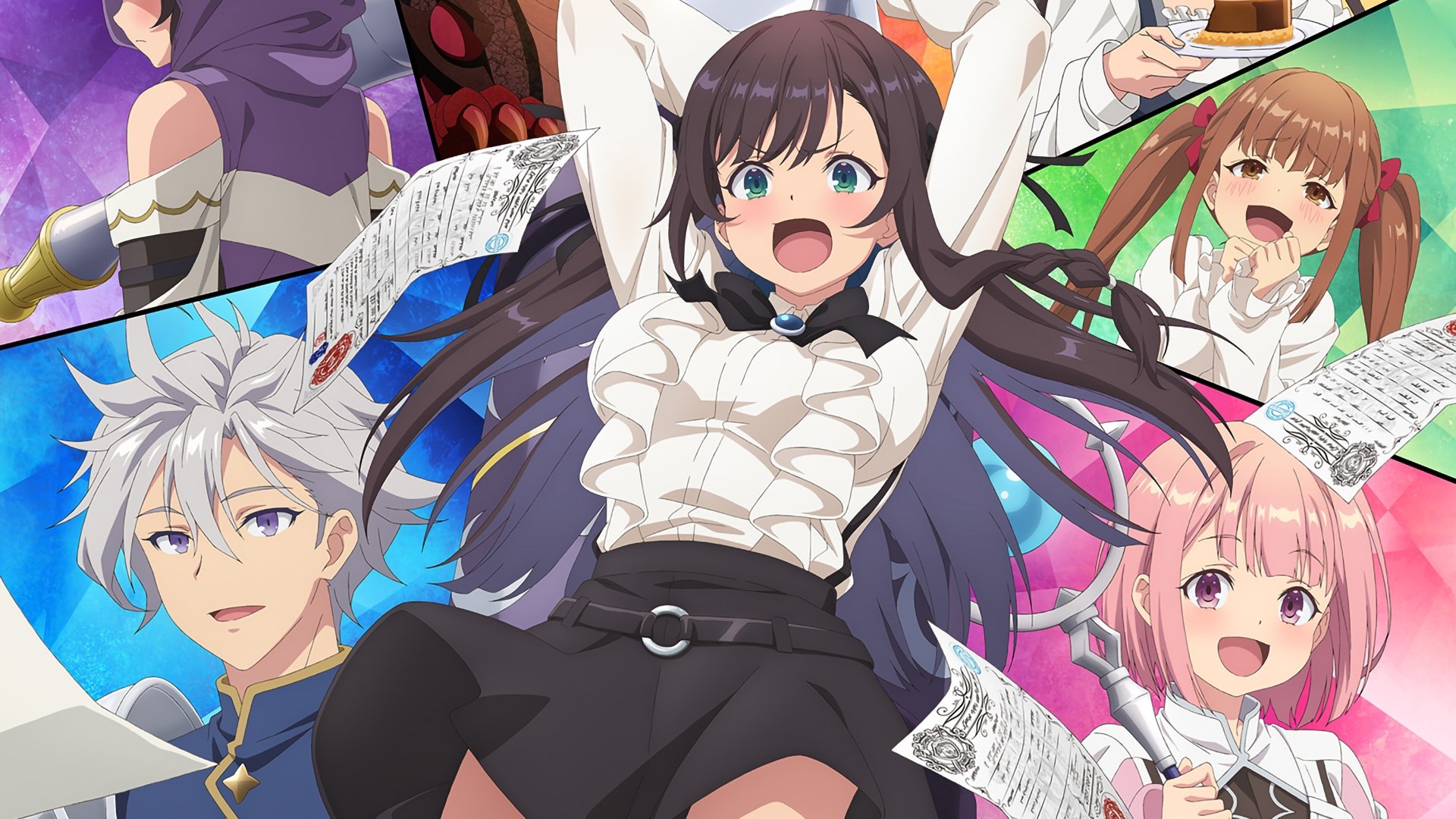 I May Be a Guild Receptionist, but I'll Solo Any Boss to Clock Out on Time Background