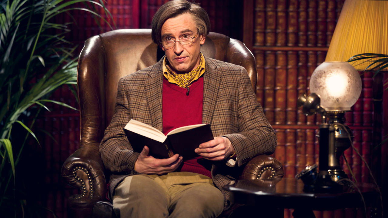 Alan Partridge on Open Books with Martin Bryce Background