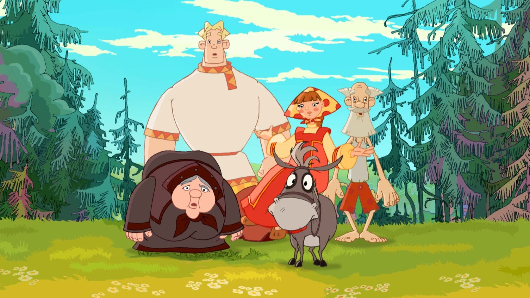 Alesha Popovich and Tugarin the Dragon Background