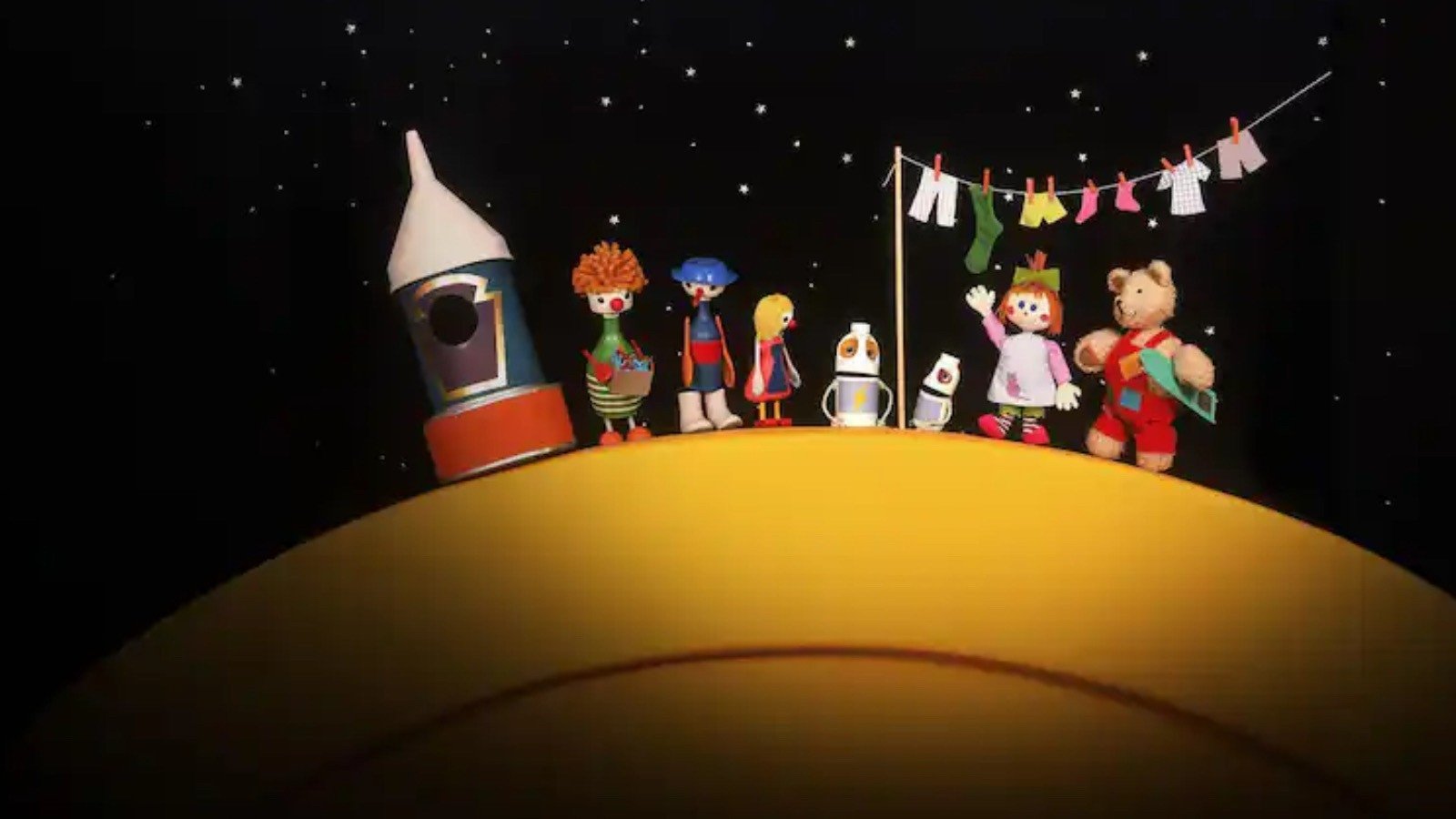 Button Moon Background