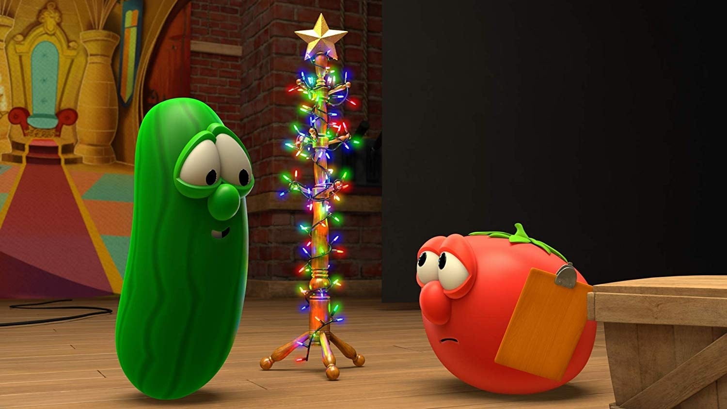 VeggieTales: The Best Christmas Gift Background