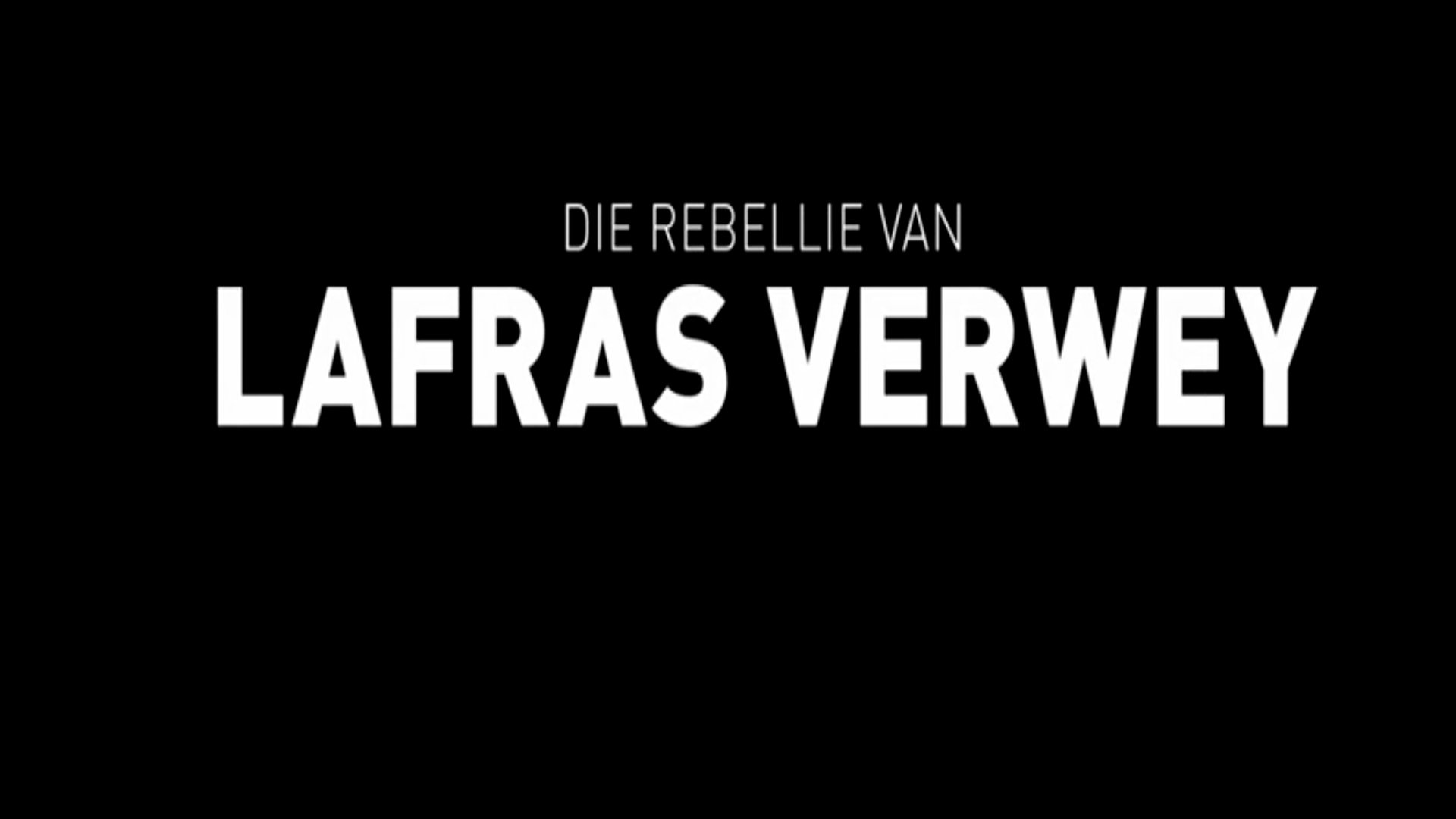 The Rebellion of Lafras Verwey Background