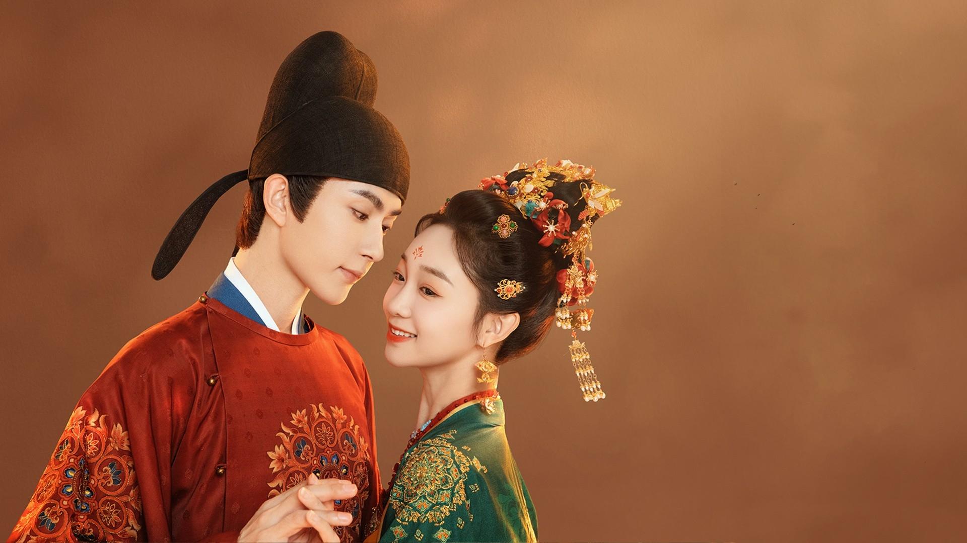 A Love Story of Oiled Paper Umbrella Background