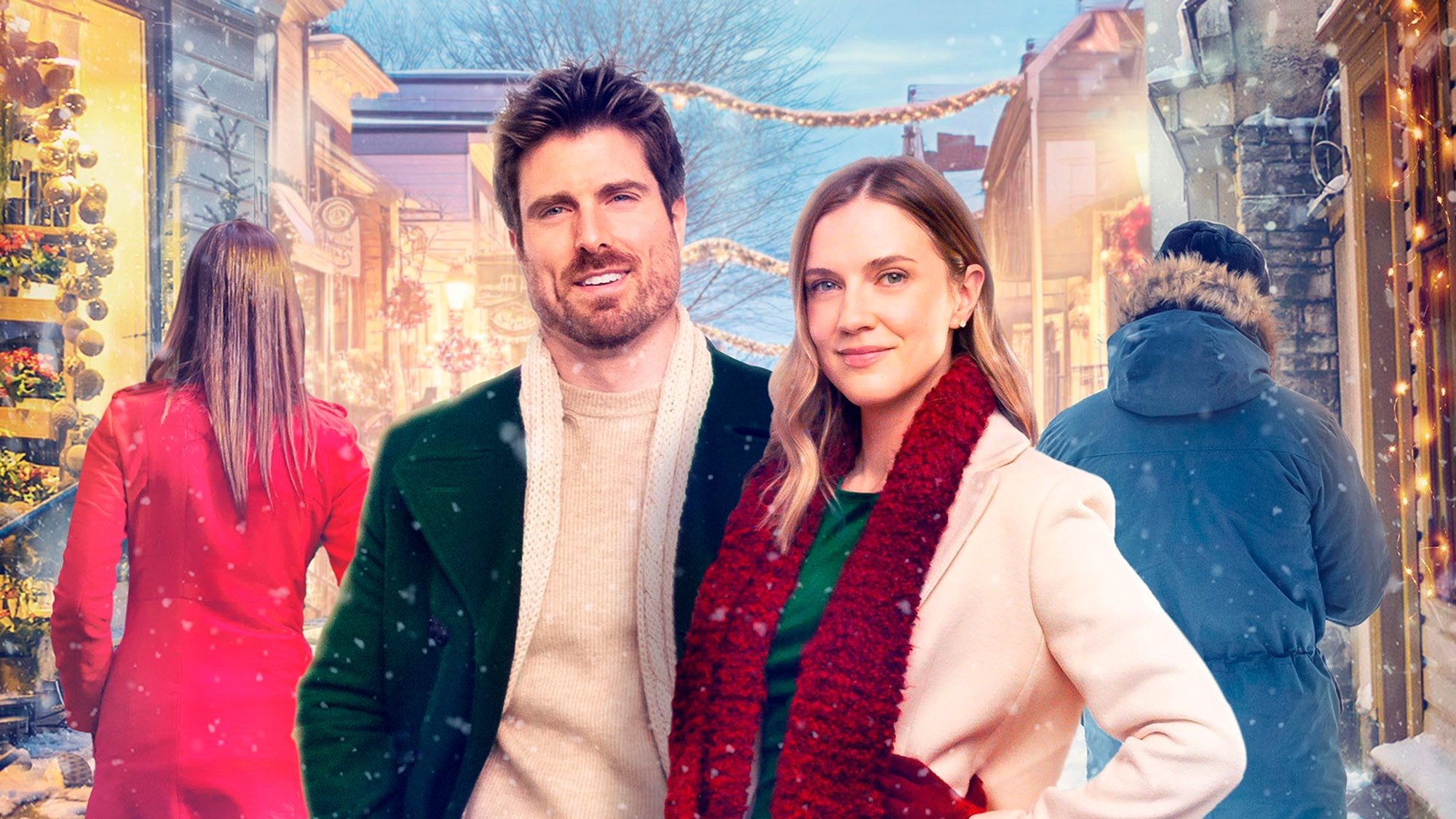 Coupled Up for Christmas Background