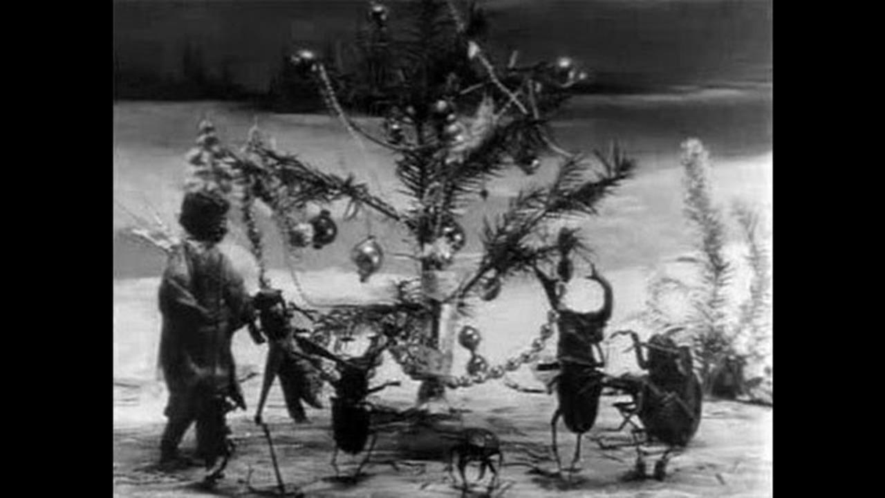 The Insects' Christmas Background