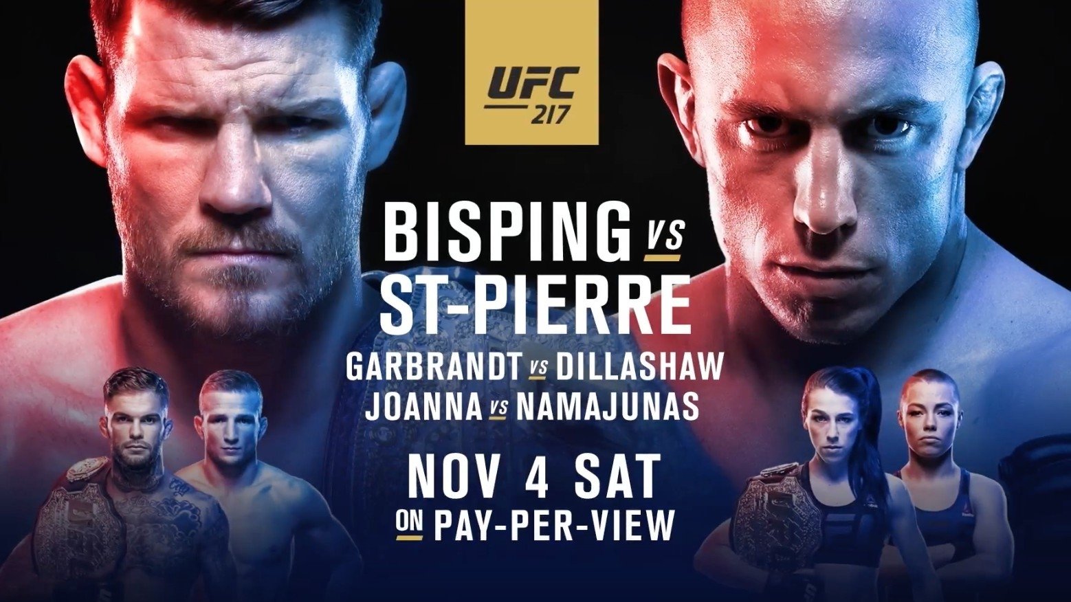 UFC 217: Bisping vs. St-Pierre Background