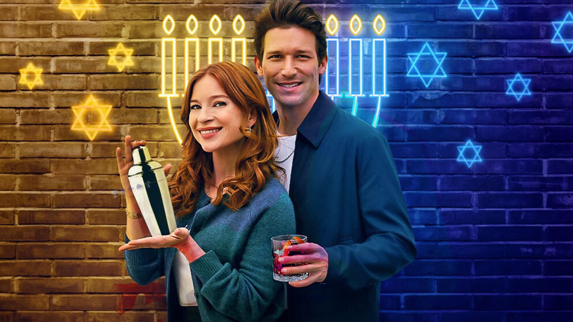 Hanukkah on the Rocks Background