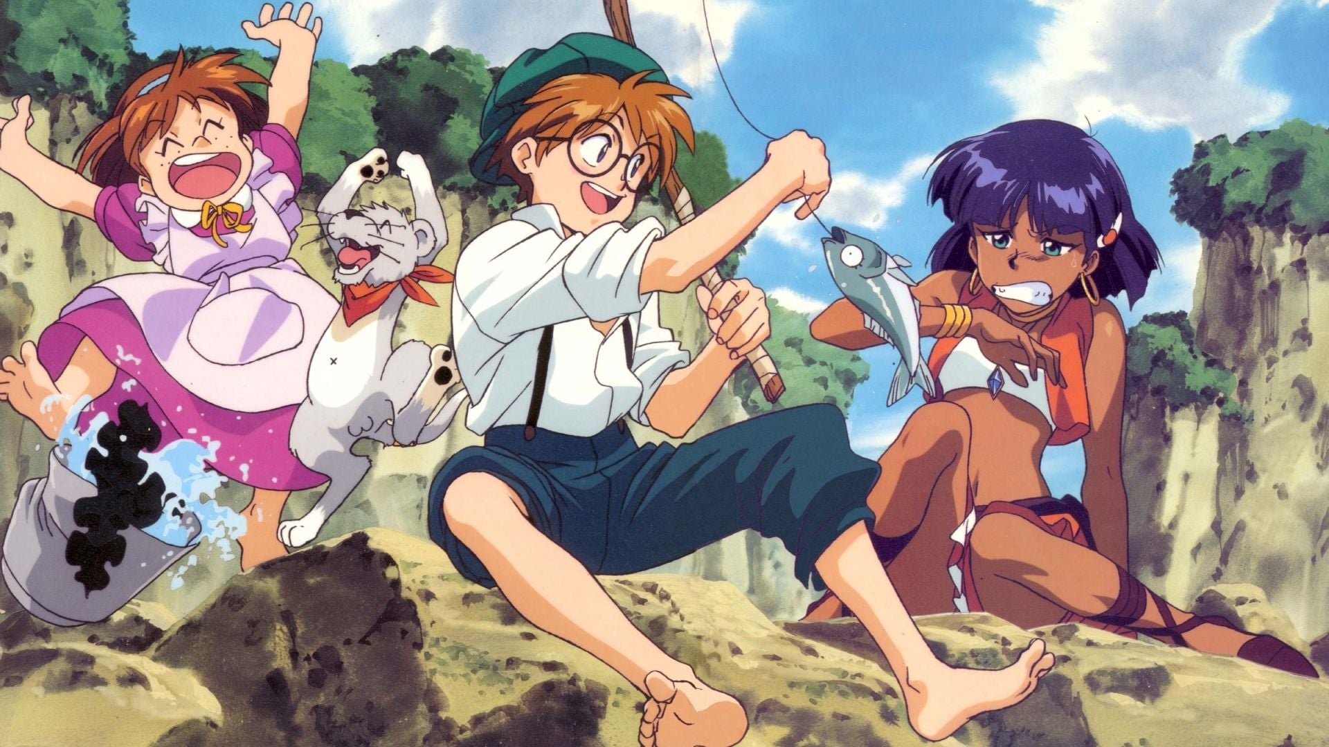 Nadia: The Secret of Blue Water Background