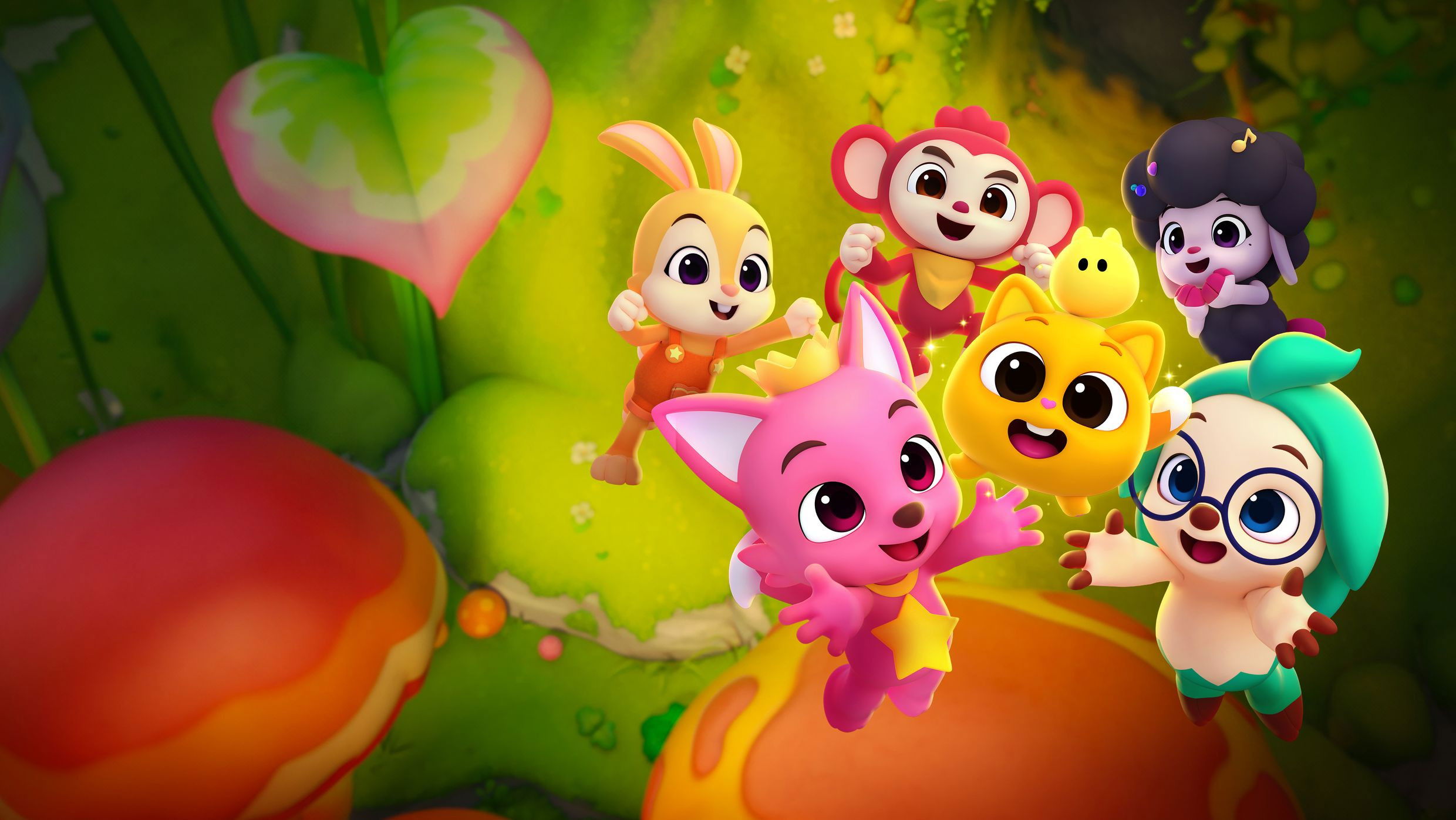 핑크퐁과 호기: 새 친구 니니모 Background