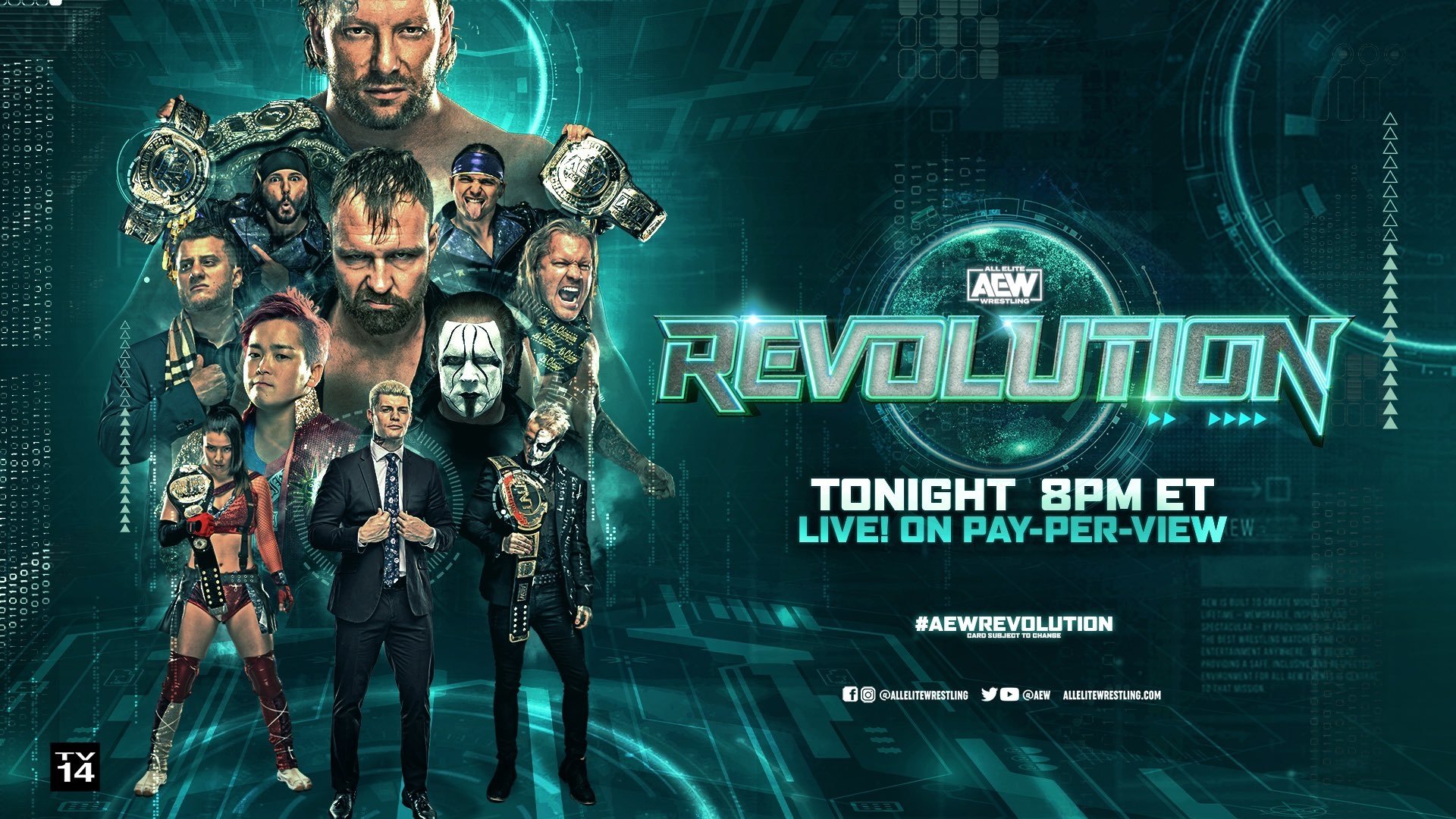 AEW Revolution Background