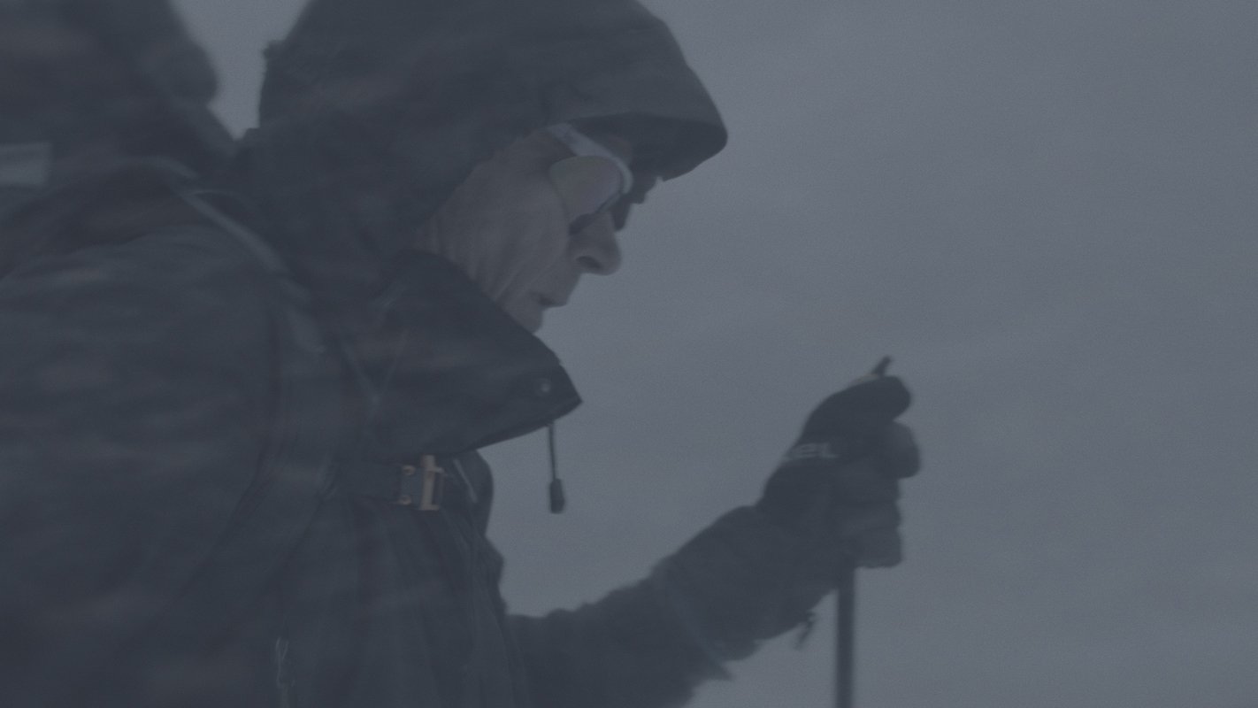 Wandering in the White Background