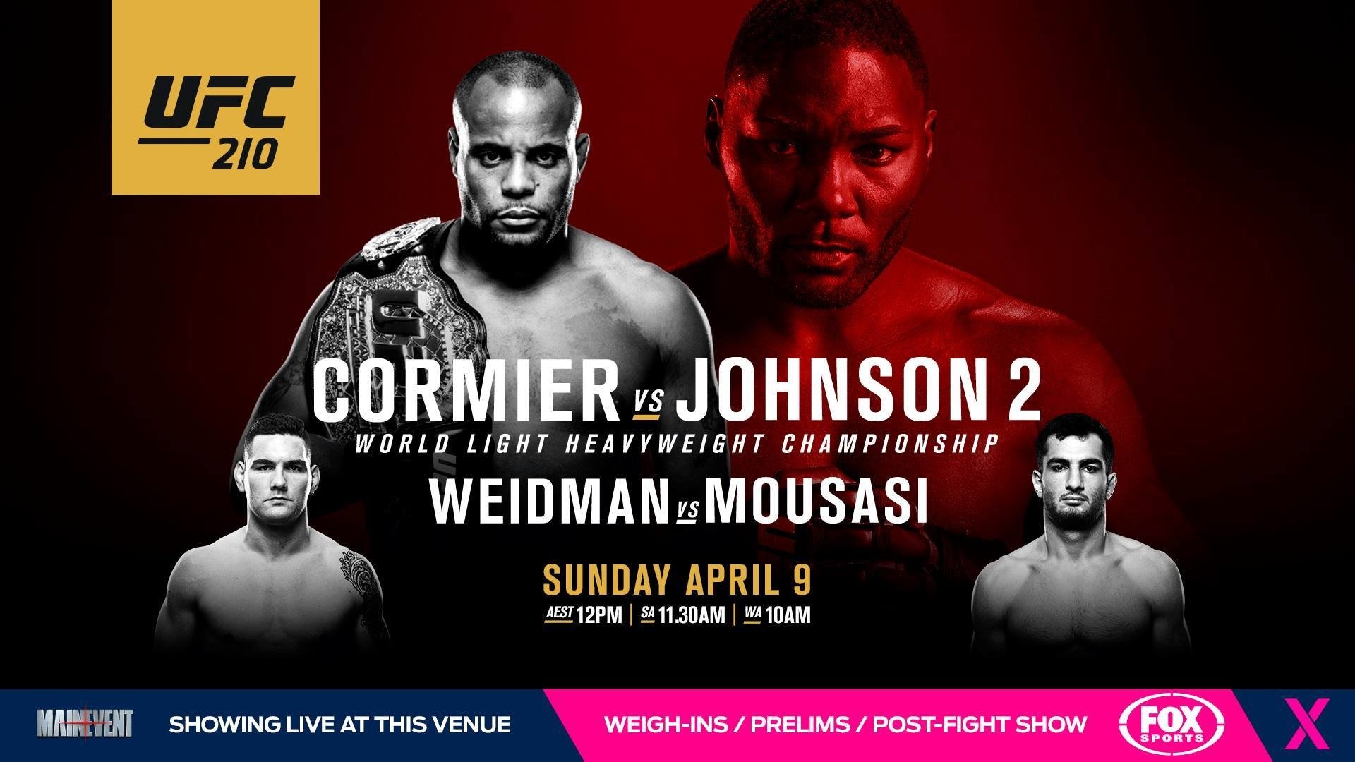 UFC 210: Cormier vs. Johnson 2 Background
