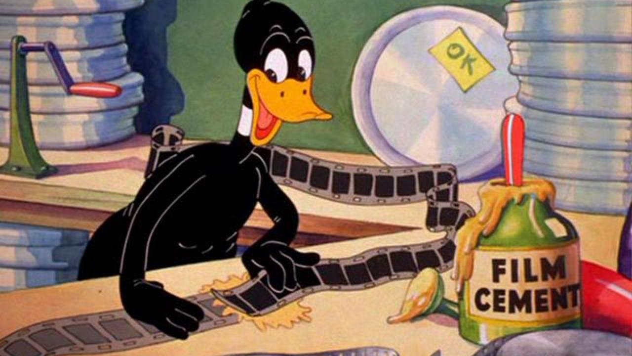 Daffy Duck in Hollywood Background