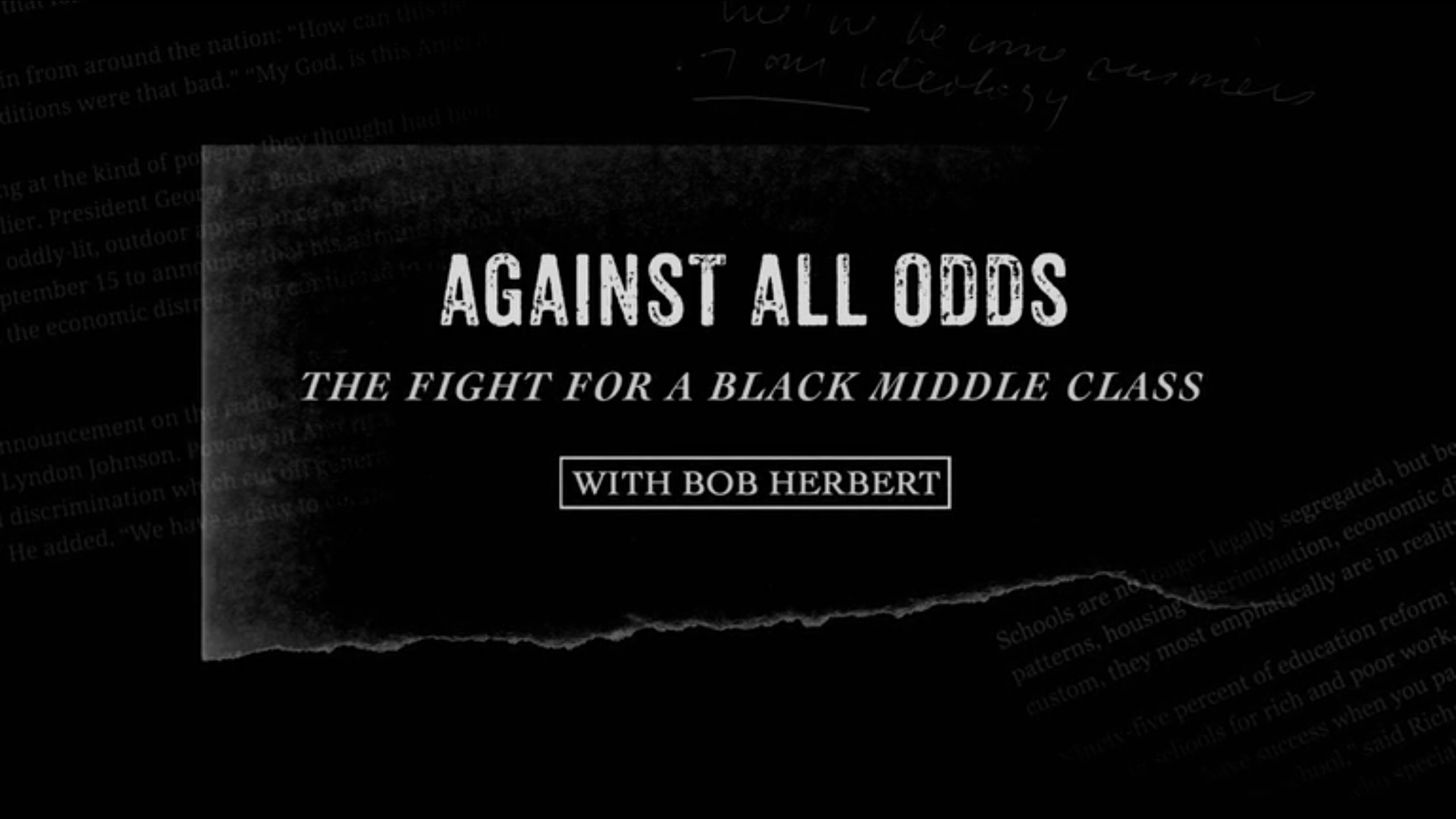 Against All Odds: The Fight for a Black Middle Class Background