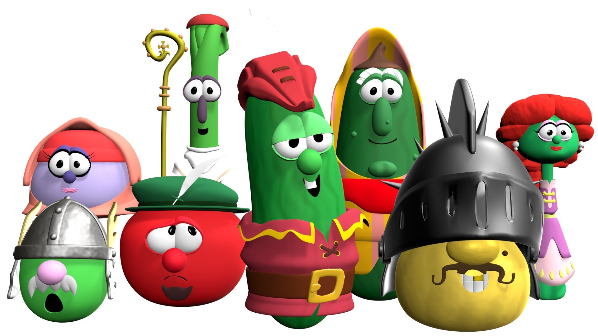 VeggieTales: Duke and the Great Pie War Background