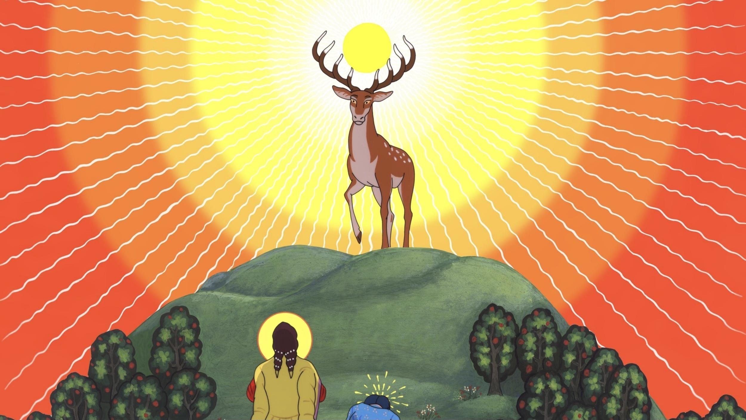Song of the Miraculous Hind Background