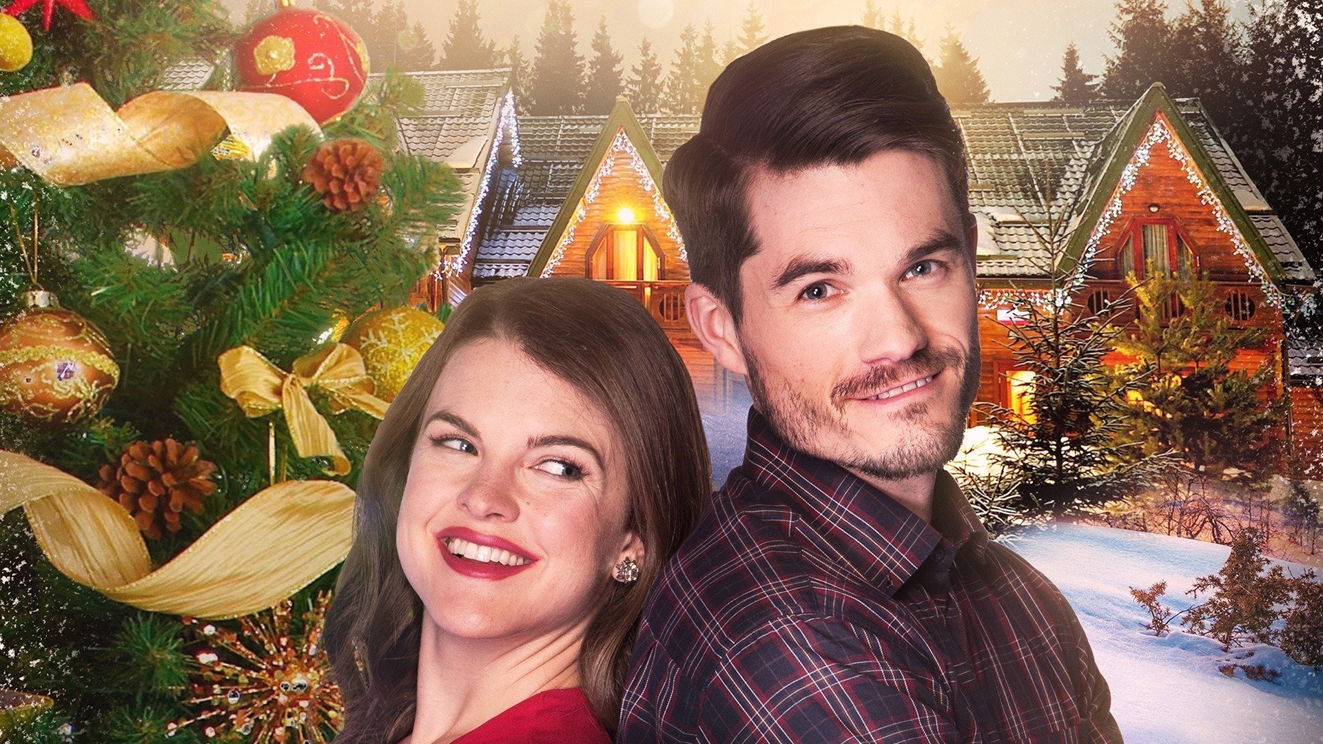 A Christmas Village Background
