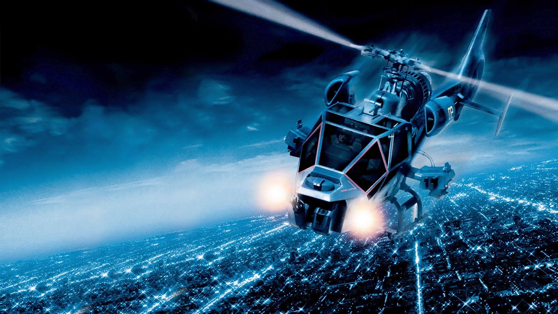 Blue Thunder Background