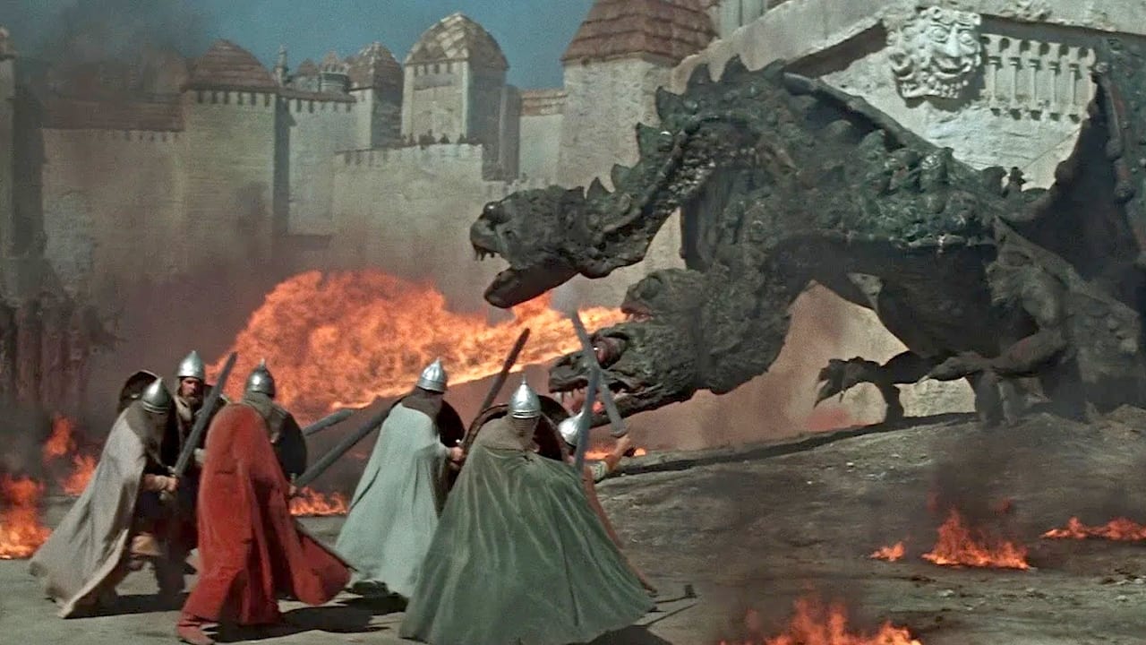 The Sword and the Dragon Background