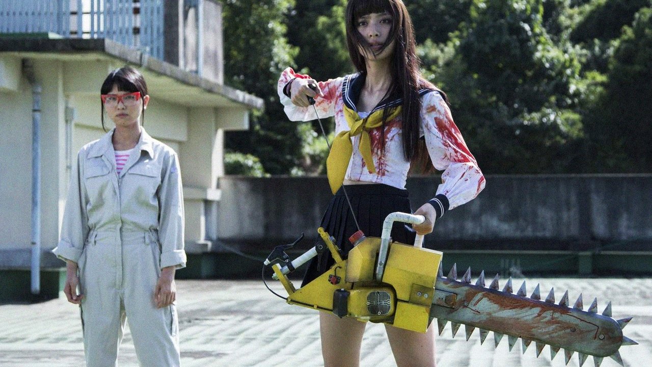 Bloody Chainsaw Girl Background