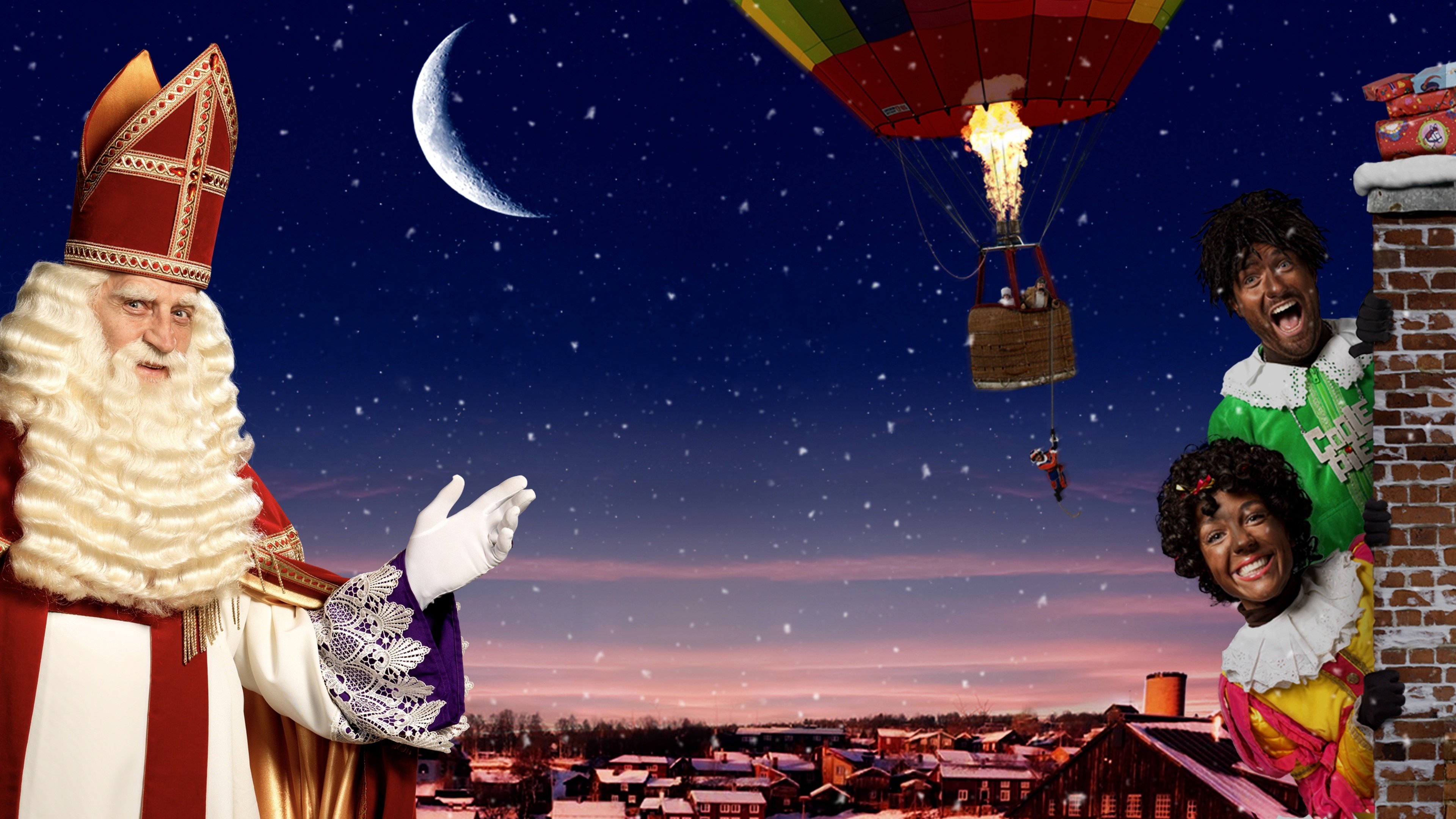 St. Nicholas and the Flight Through the Sky Background