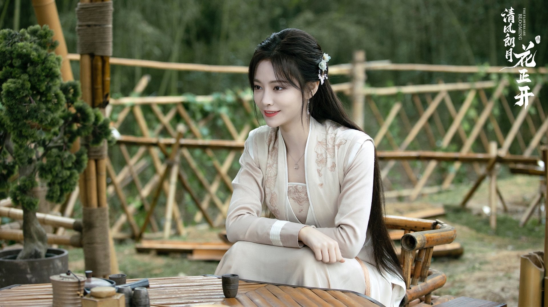 The Flowers Are Blooming Background