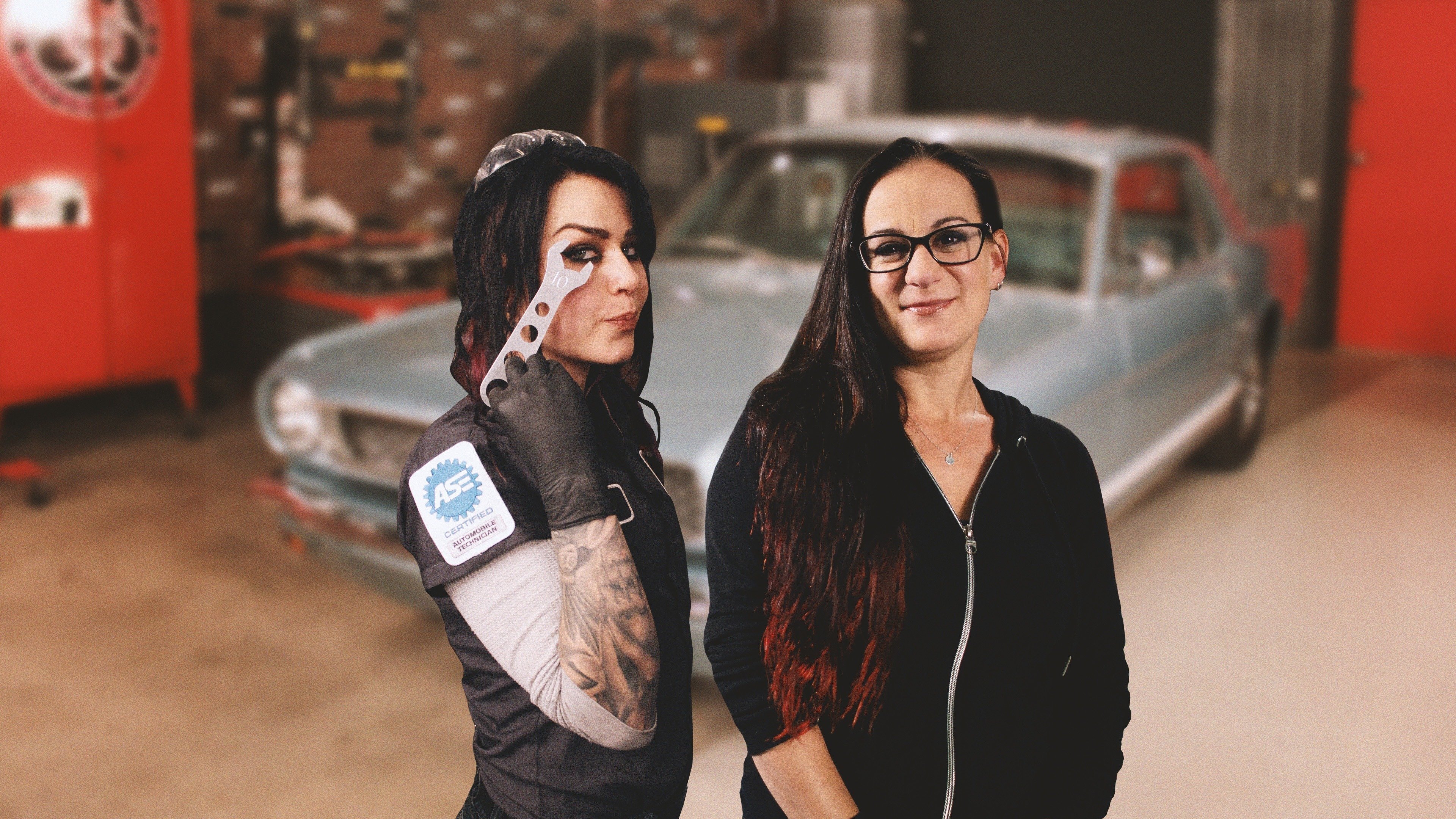 All Girls Garage Background