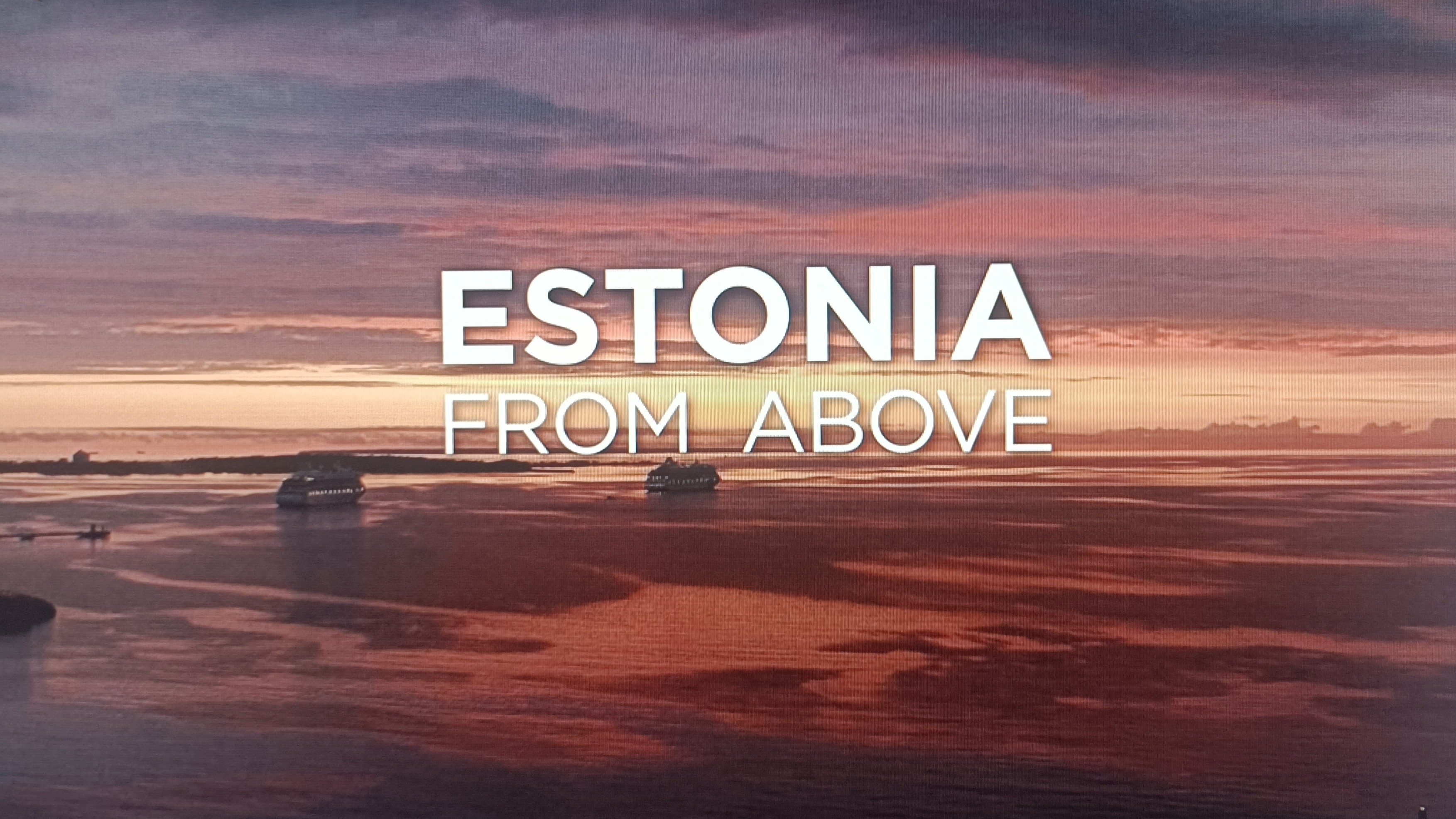 Estonia from above Background