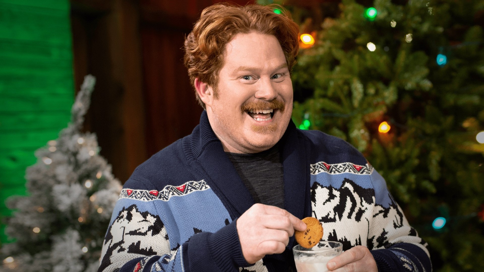 Santa's Baking Blizzard Background