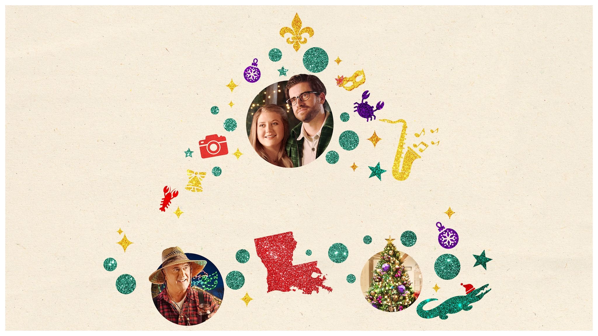My Southern Family Christmas Background