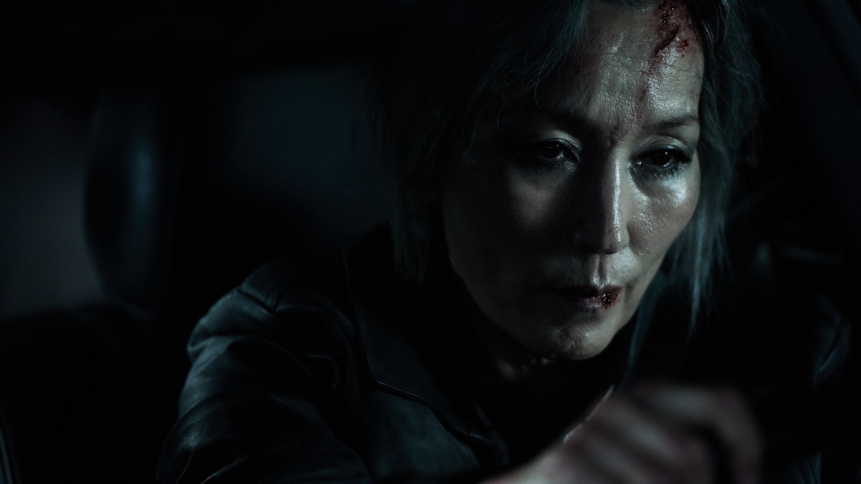 The Old Woman with the Knife Background