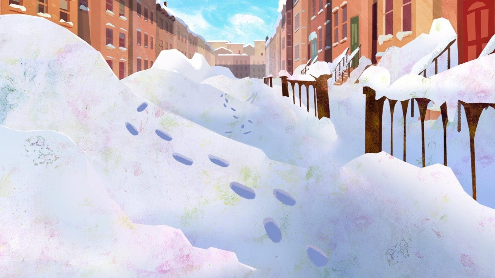 The Snowy Day Background