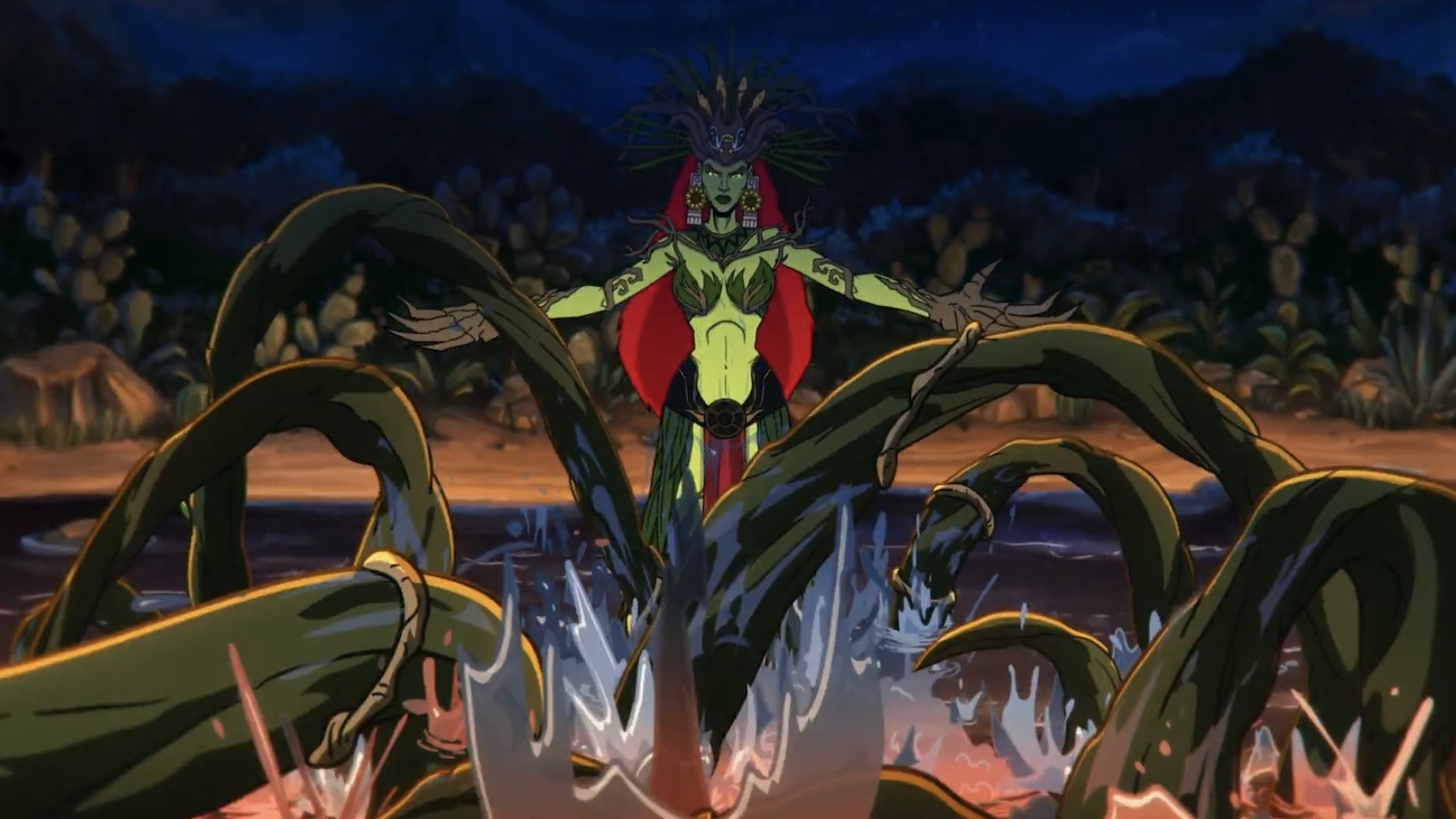 Batman Azteca: Choque de imperios Background